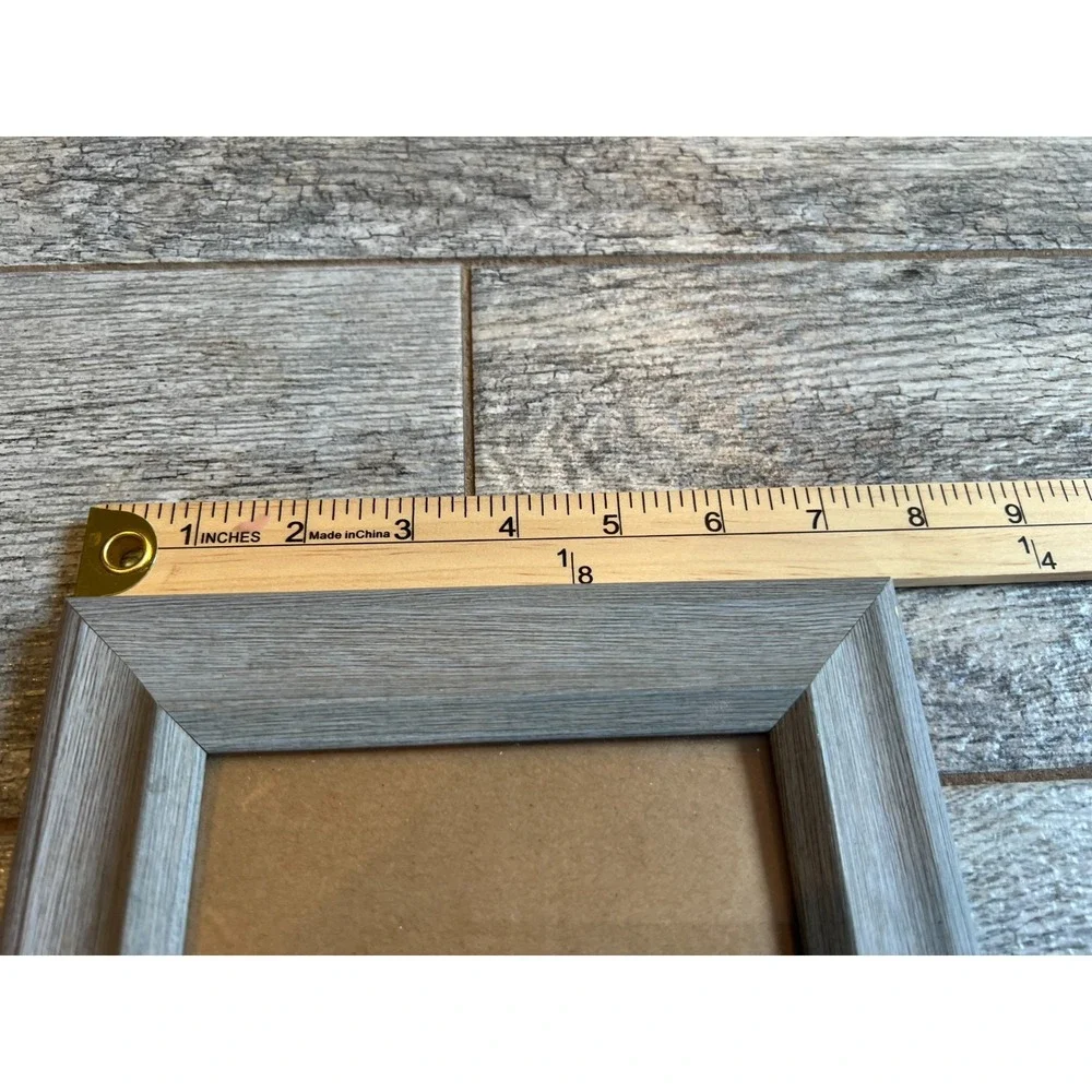 2 Sheffield Home Picture Frames Photo Holder Wood Weathered Farmhouse Cottage